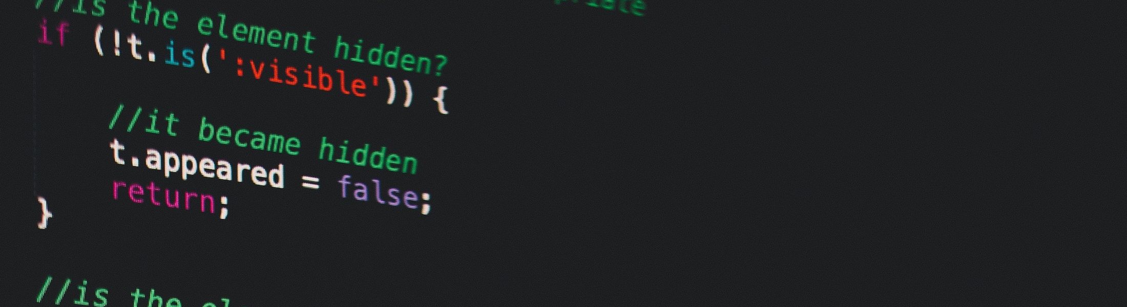 blurred code background